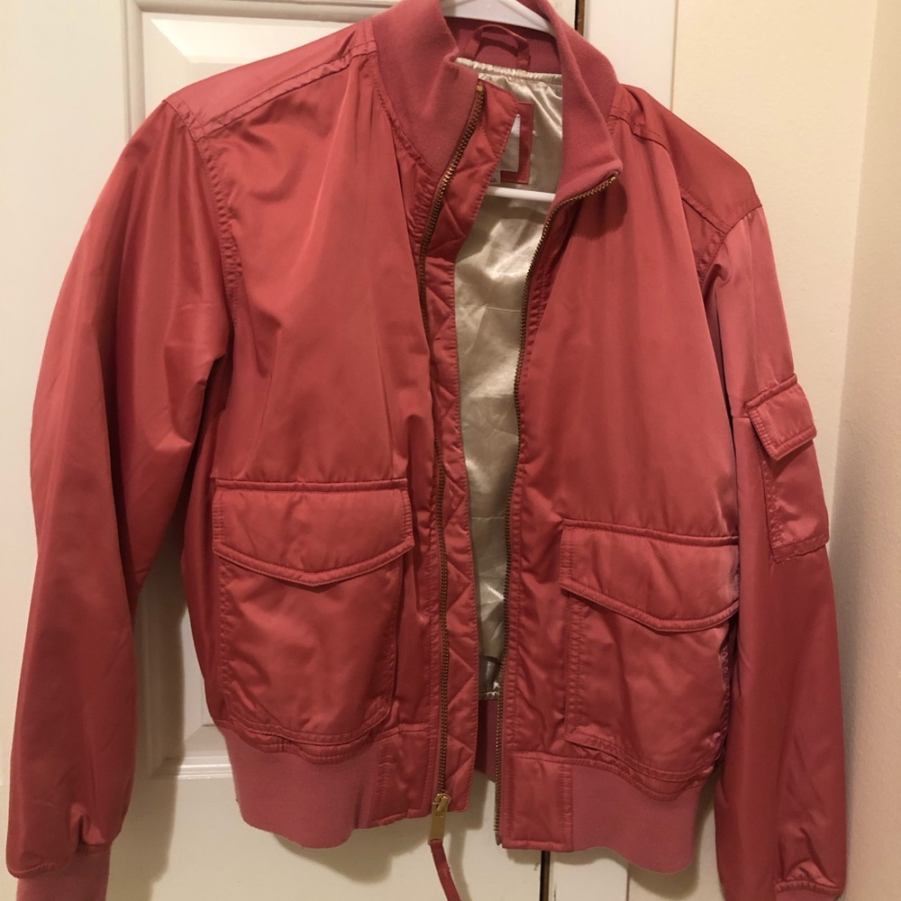 Rose Gold Bomber Jacket Bran New